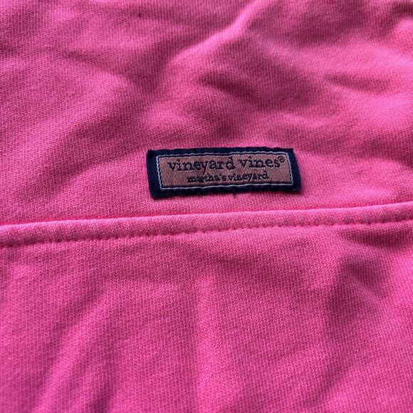 Vineyard Vines striped Mock Neck Pullover Sweatshirt Womens Pink medium - Picture 2 of 6